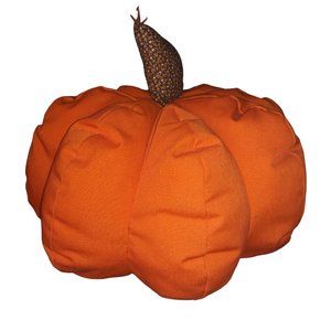 Orange Pumpkin Accent Pillow Fall Decor Gourd Throw Pillow